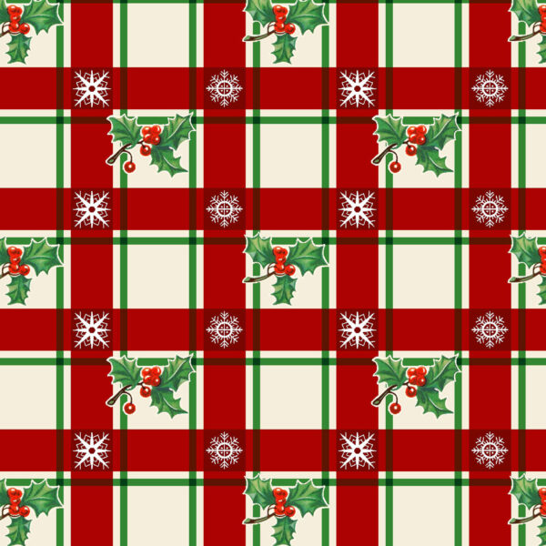 70R Plaid Red Holly Jolly (4070)