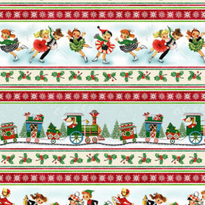 74 All Aboard for Christmas Multi Holly Jolly (4070)