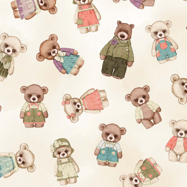 83B Beige Bear Family Portrait (4068)