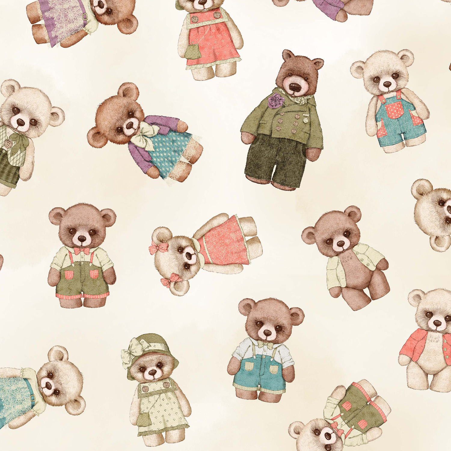 Bear Family Portrait (4068) Archives - KK Fabrics