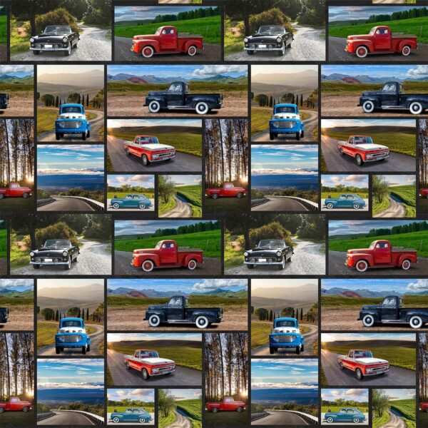 C Cars Collage Nostalgic Vehicles (4092)