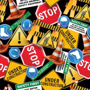 F Signs Black Construction Zone (4105)