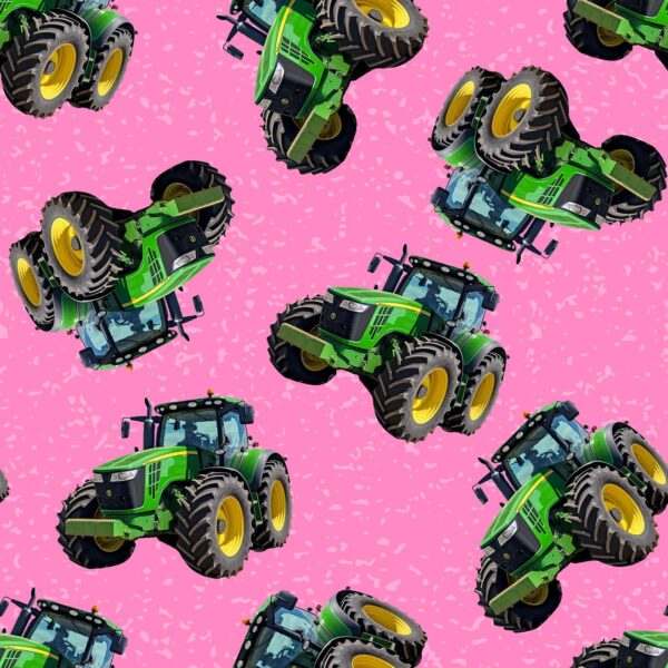 N Green Tractors on Pink Farmers Paradise 4100