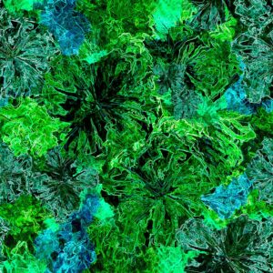 Q Stylised Blossoms Green Glorious Gum Blossoms (4109)