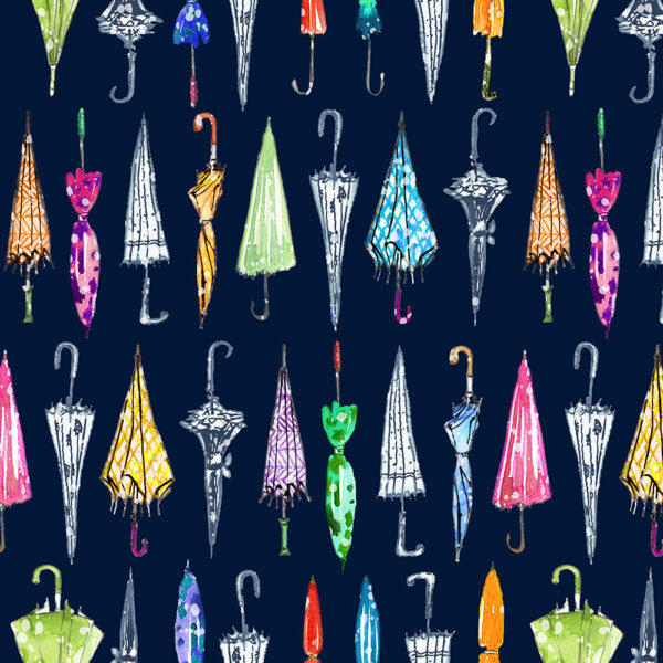 02N Pick your Umbrella Navy Paws in the Rain (4116)