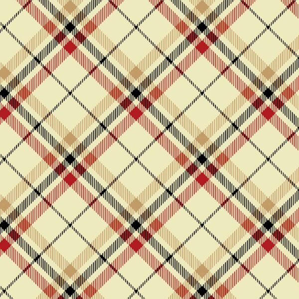 07 Cream Tartan Wide Backings (14992W)