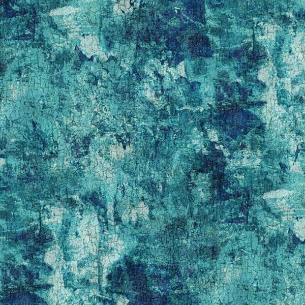 09T Cracking Texture Teal Heritage Floral (4118)