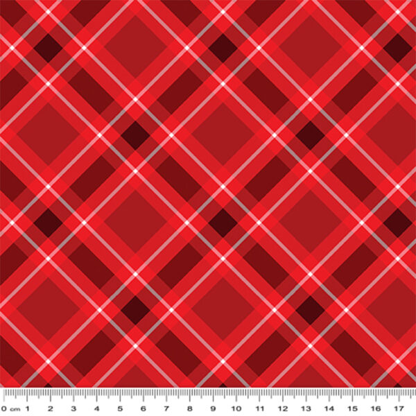 10 Red Plaid Wide Backings (14944W)