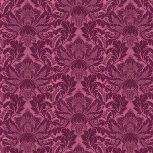 10A Damask Aubergine Heritage Floral (4118)