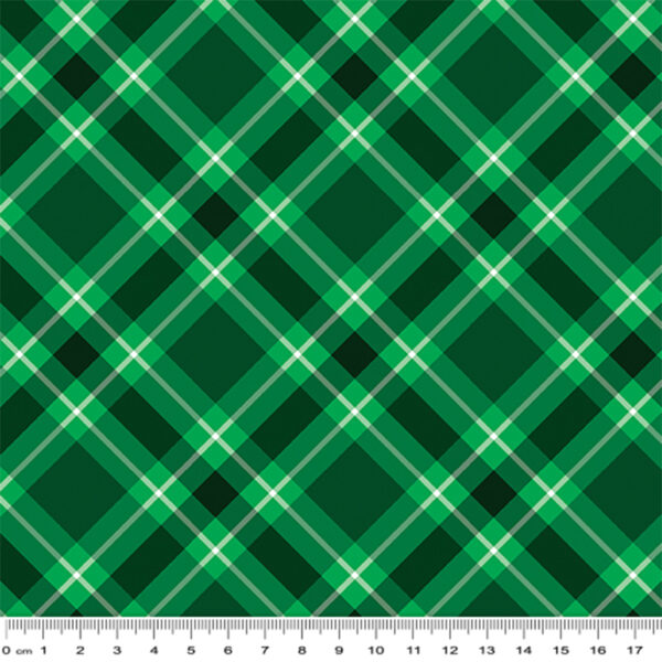 45 Hunter Green Plaid Wide Backings (14944W)