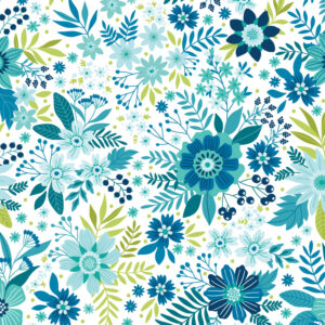 84 Teal Among the Wildflowers II Wide Backings (17100W)