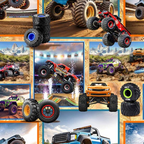 C Collage Monster Trucks (4128)