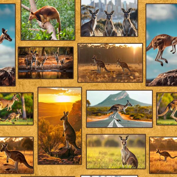 D Mixed Collage Marsupial Moments 4125