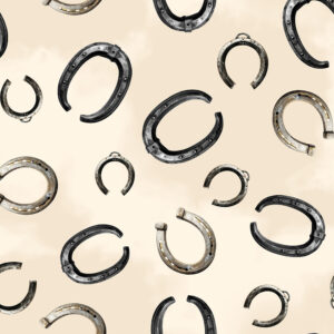 H Horse Shoes Running Free (4124)