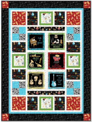 Making Music Quilt Pattern - By Benartex