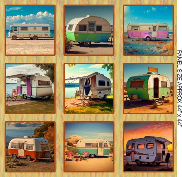 C Block Collage Retro Caravans (4169)