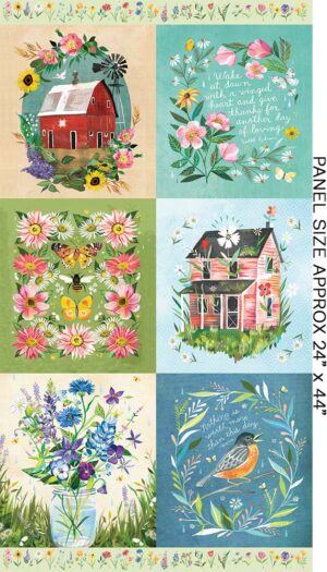 2799 24 Inch Panel A Prairie Heart (4172)