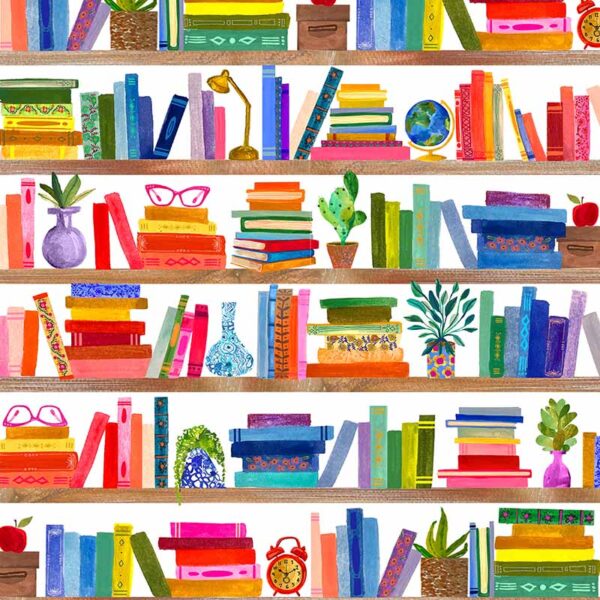 72 Bookshelves White Books are Magic (4180)