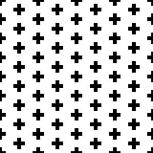 25 Plus Sign White Monochroma (5047)