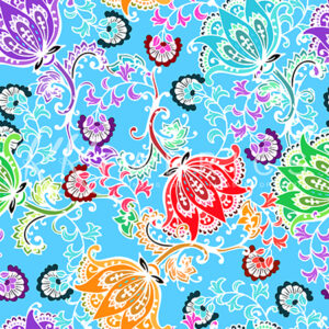 14 Multi Blue Baroque (5064)