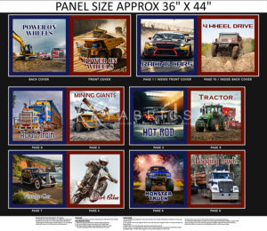 01 36 Inch Book Panel Power on Wheels (5090)