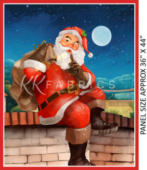 01 36 Inch Panel Santa's Village (5098)