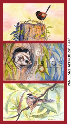 02 24 Inch Panel Wildlife & Wildflowers (5095)