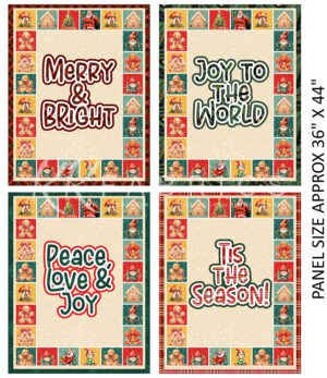 07 Christmas Panels Santa's Village (5098)