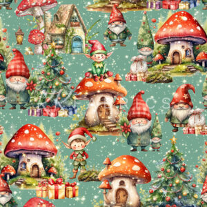 13 Tiny Shire Sage Green Santa's Village (5098)