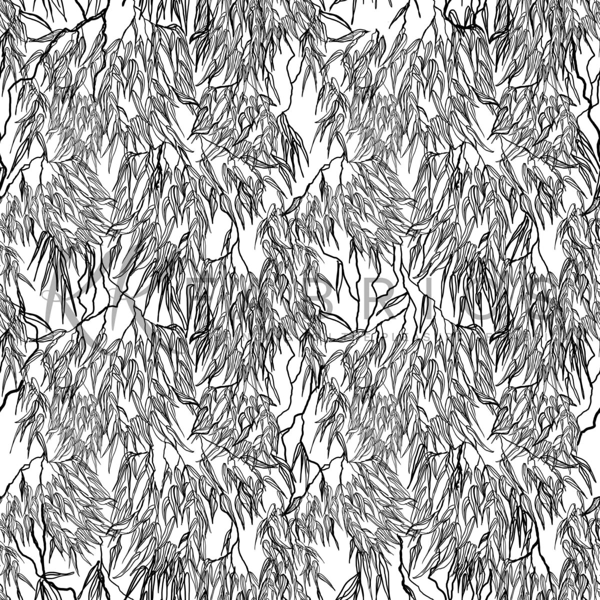 16 Gumleaf White Drawn Down Under (5078) - KK Fabrics